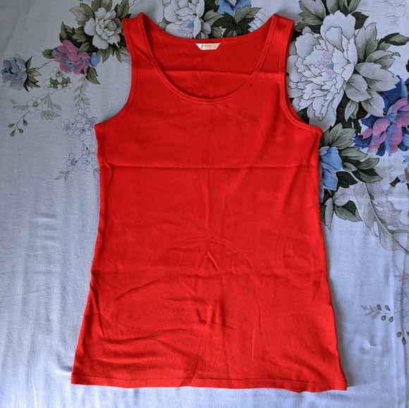 Uniqlo cotton tank - orange - Picture 1 of 5